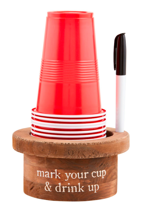 DISPOSABLE CUP AND MARKER SET