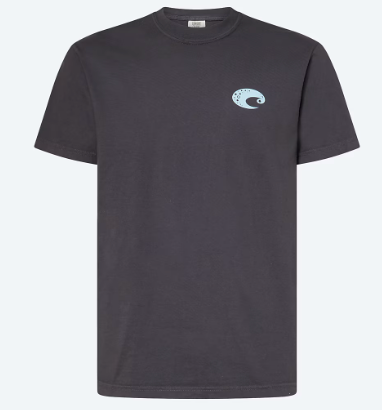 COSTA CATCH RELEASE REPEAT WASHED BLACK SHORT SLEEVE