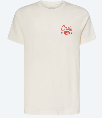COSTA FLAG HAMMOCK VINTAGE WHITE SHORT SLEEVE
