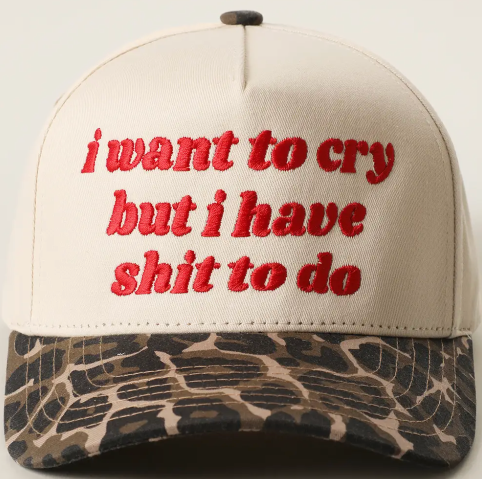 I WANT TO CRY HAT