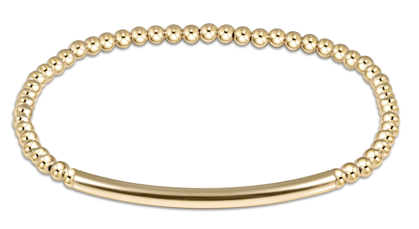 ENEWTON EXTENDS BLISS BAR SMOOTH GOLD 3MM BRACELET