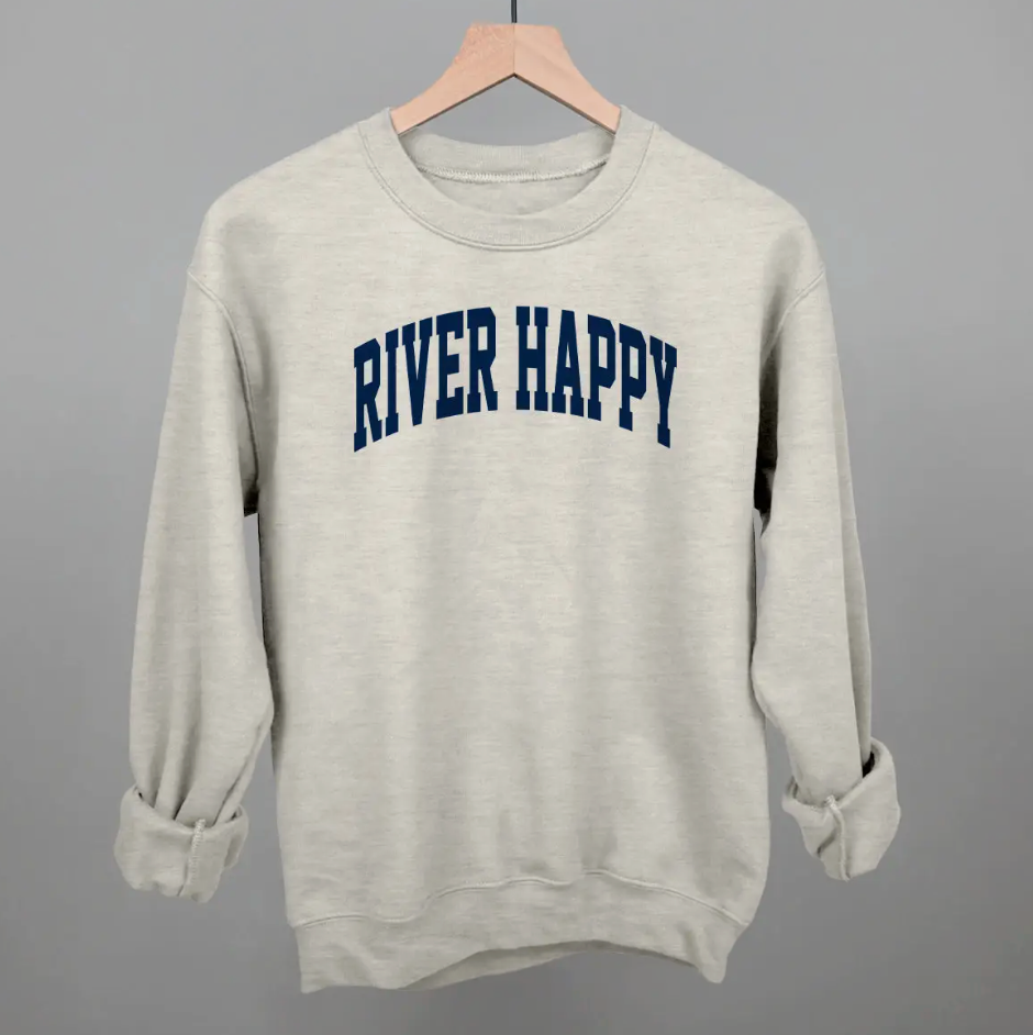RIVER HAPPY ARCH OATMEAL SWEATSHIRT
