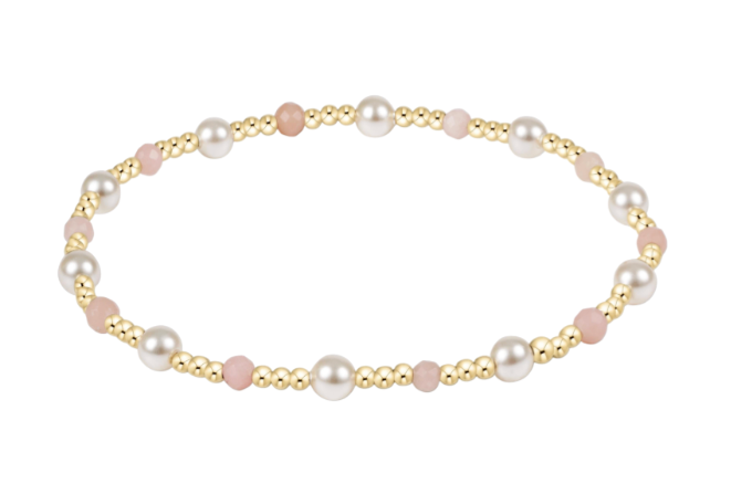 ENEWTON EXTENDS PEARL SINCERITY 4MM GEM BRACELET PINK OPAL