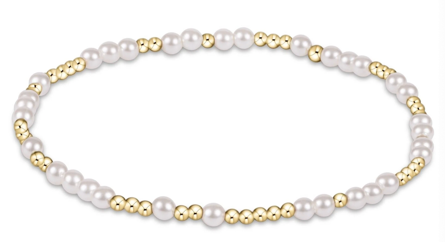 ENEWTON EGIRL HOPEUNWRITTEN PEARL 3MM BRACELET