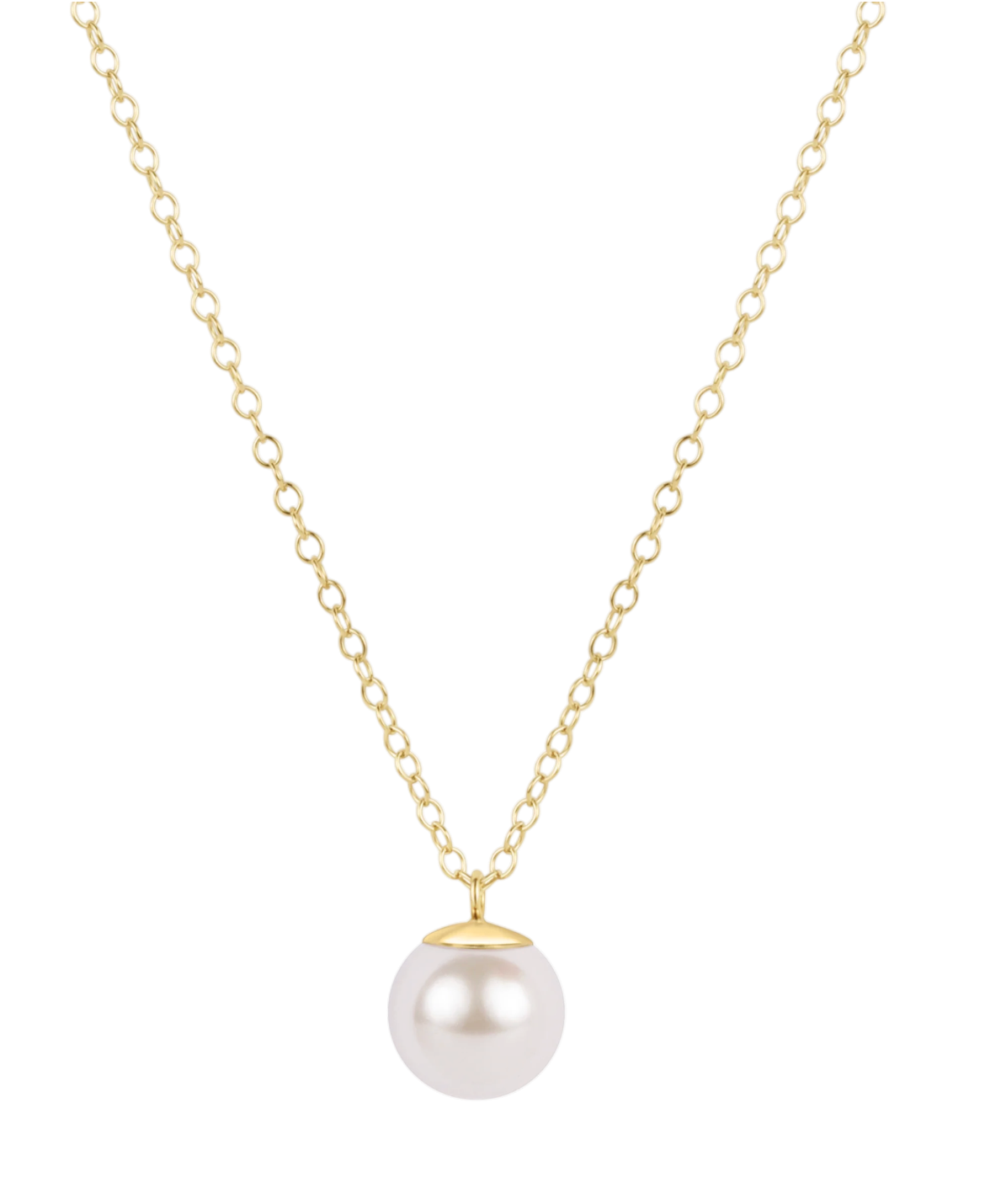 ENEWTON 16" NECKLACE GOLD CLASSIC PEARL 10MM CHARM