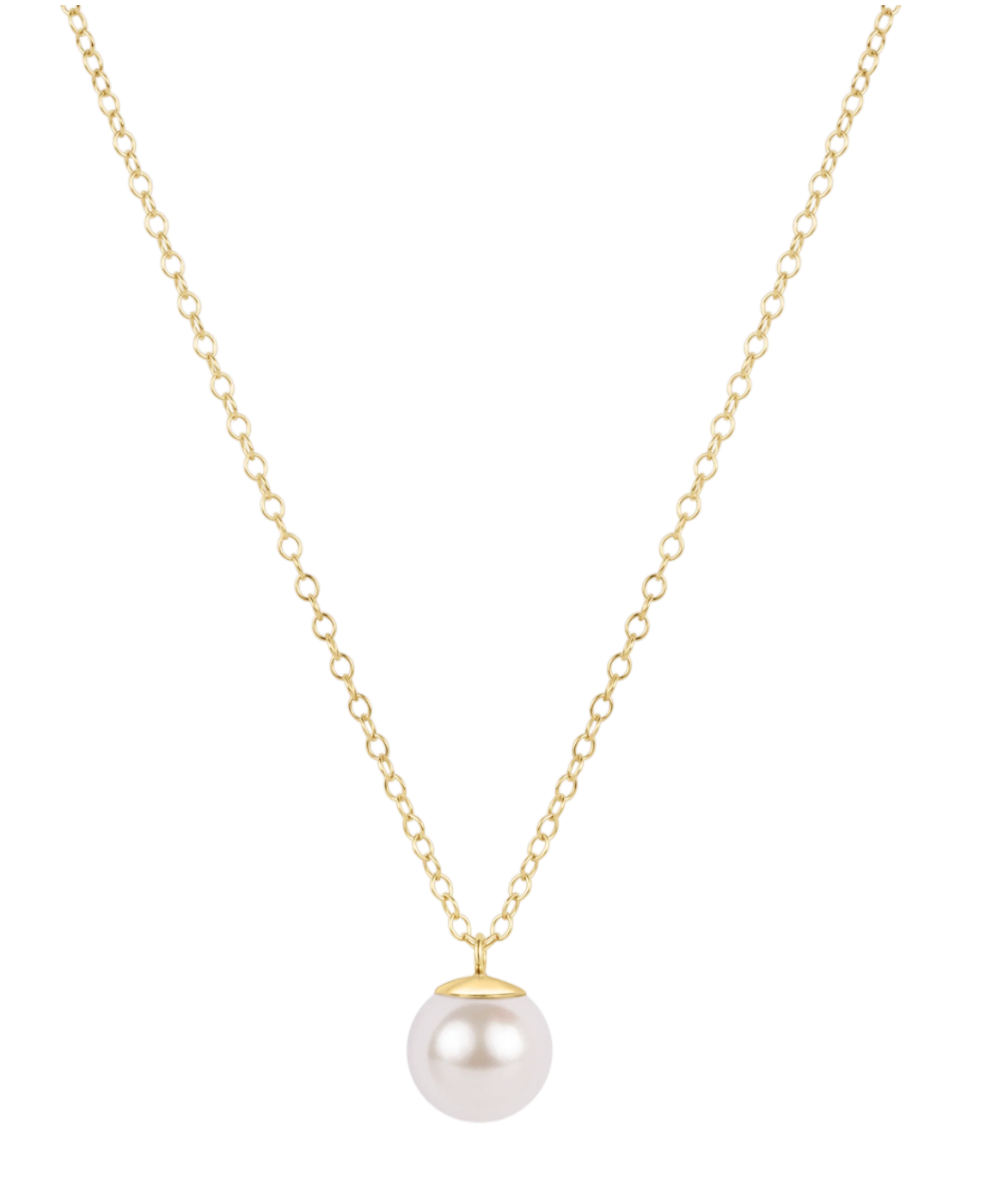 ENEWTON 16" NECKLACE GOLD CLASSIC PEARL 8MM CHARM