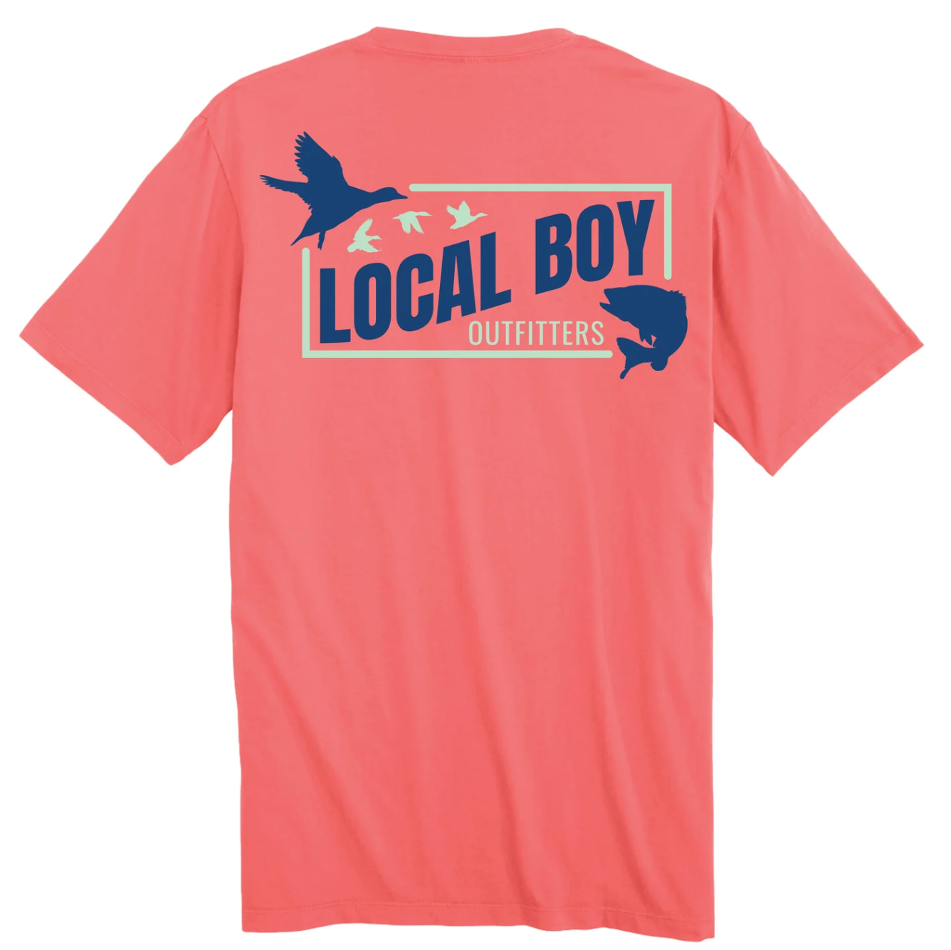 LOCAL BOY CAST & BLAST 2.0 SS TEE CORAL