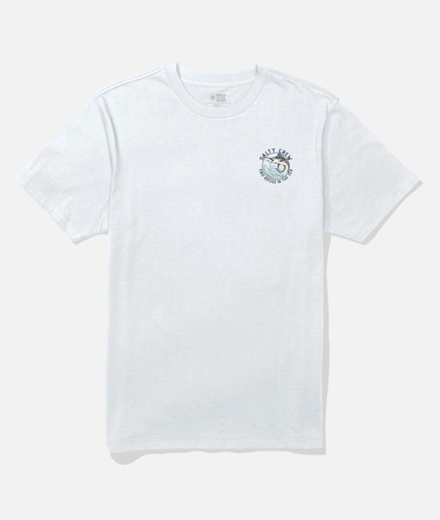 SALTY CREW SCHOOLED SS TEE WHITE