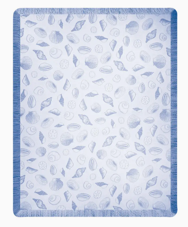 SEASHELLS NATURAL PERI THROW