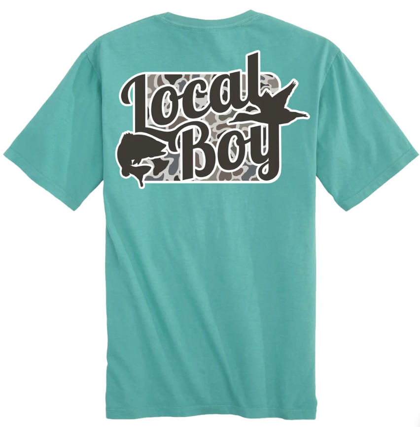 LOCAL BOY OPEN SEASON LOCALFLAGE SS TEE SEAFOAM