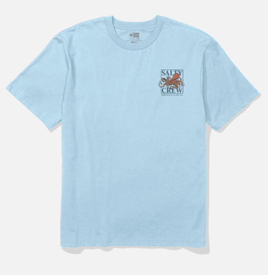 SALTY CREW INK SLINGER ORIGINAL TEE CLEAR SKY