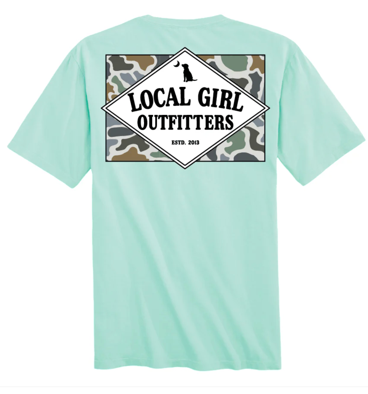 LOCAL GIRL YOUTH FOUNDER'S FLAG LCF BLUFF SS TEE ISLAND REEF