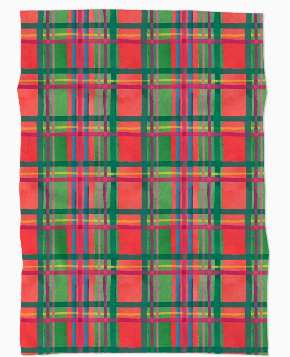 HOLIDAY PLAID TEA TOWEL
