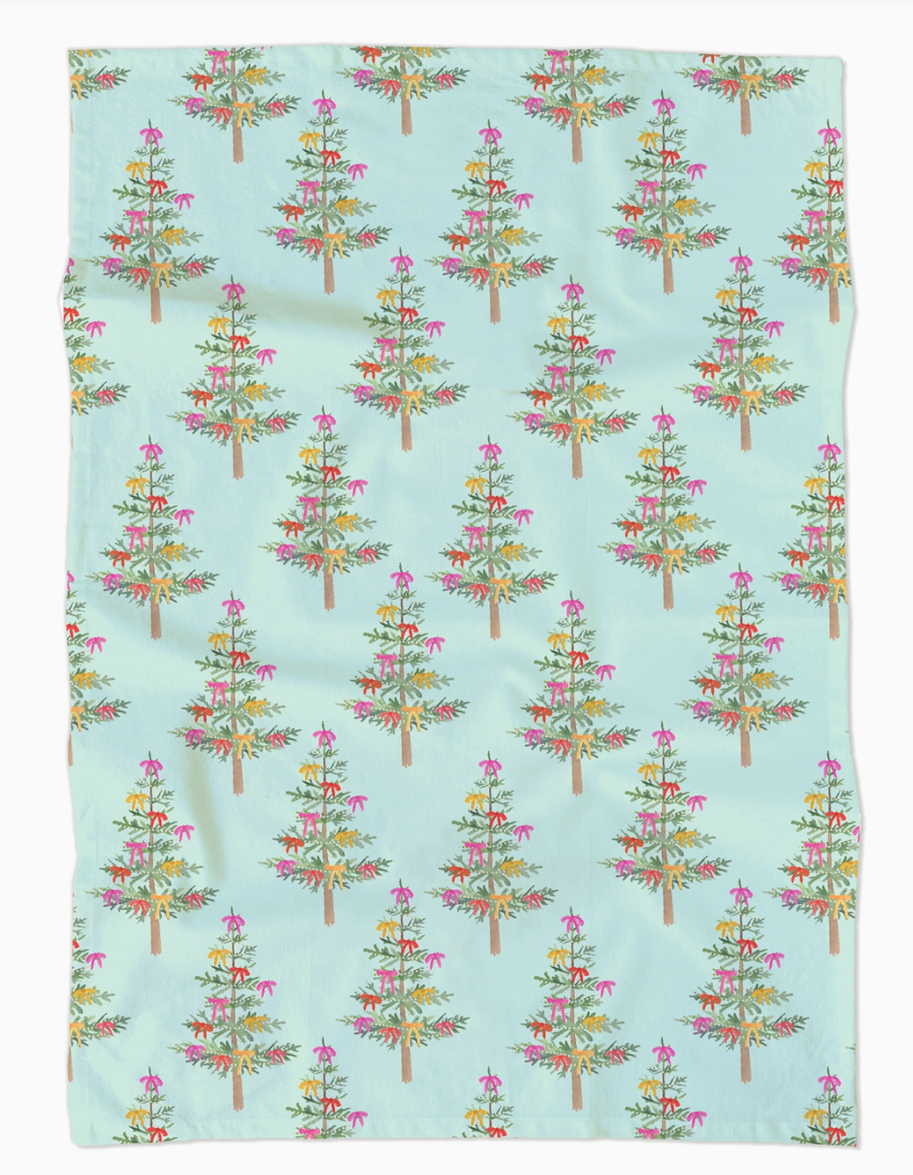 WHIMSICAL HOLIDAY TREES TEA TOWEL