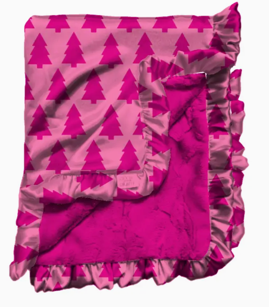 DREAMING OF A PINK CHRISTMAS SATIN RUFFLE