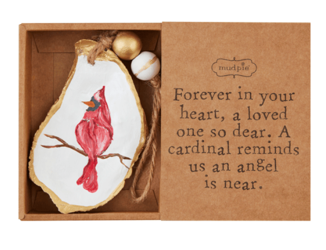CARDINAL OYSTER ORNAMENT