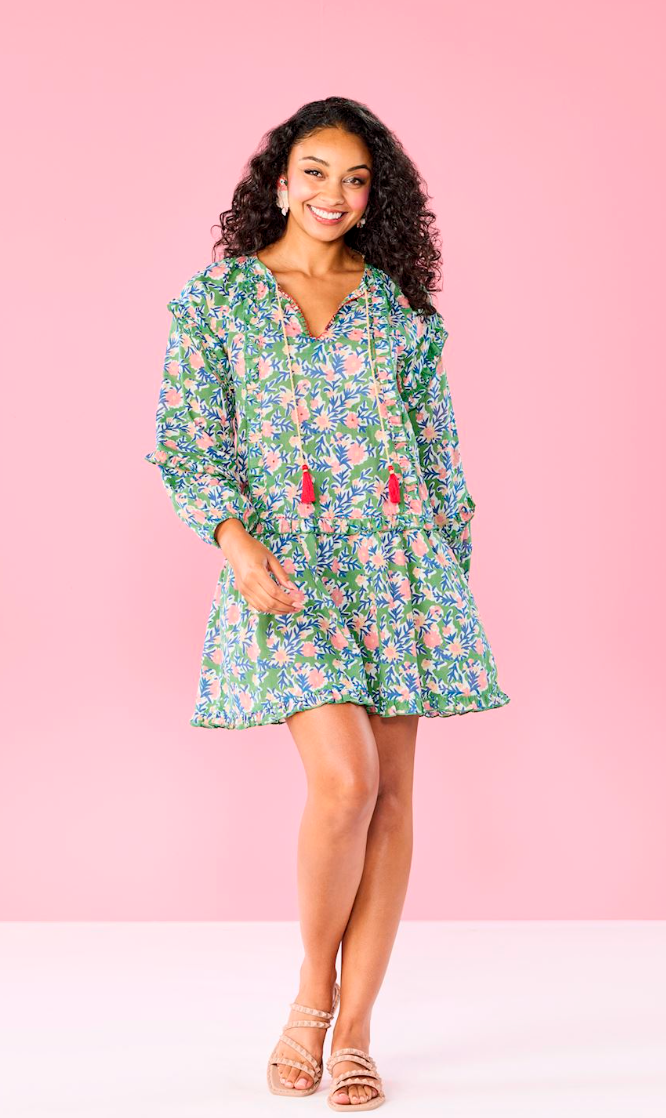 SHAWNA TUNIC DRESS GREEN