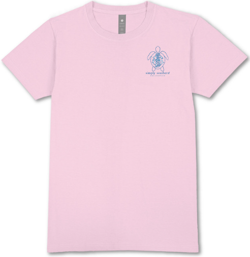 SIMPLY SOUTHERN TRACK QUILTED PINK SHORT SLEEVE