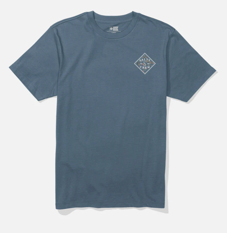 SALTY CREW TIPPET FILL SS TEE SLATE