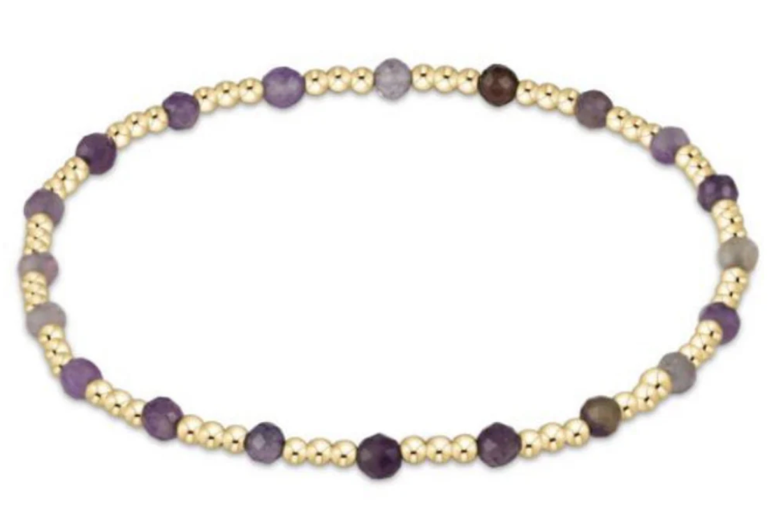 ENEWTON EGIRL GEMSTONE GOLD SINCERITY PATTER 3MM 5.5"