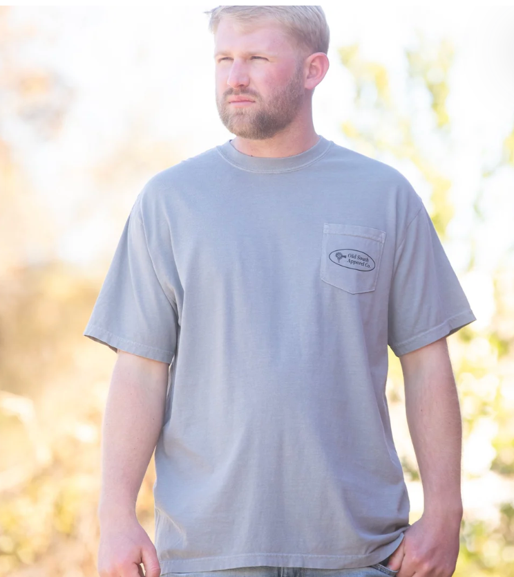 OLD SOUTH CRAPPIE FISH SHORT SLEEVE GRANITE