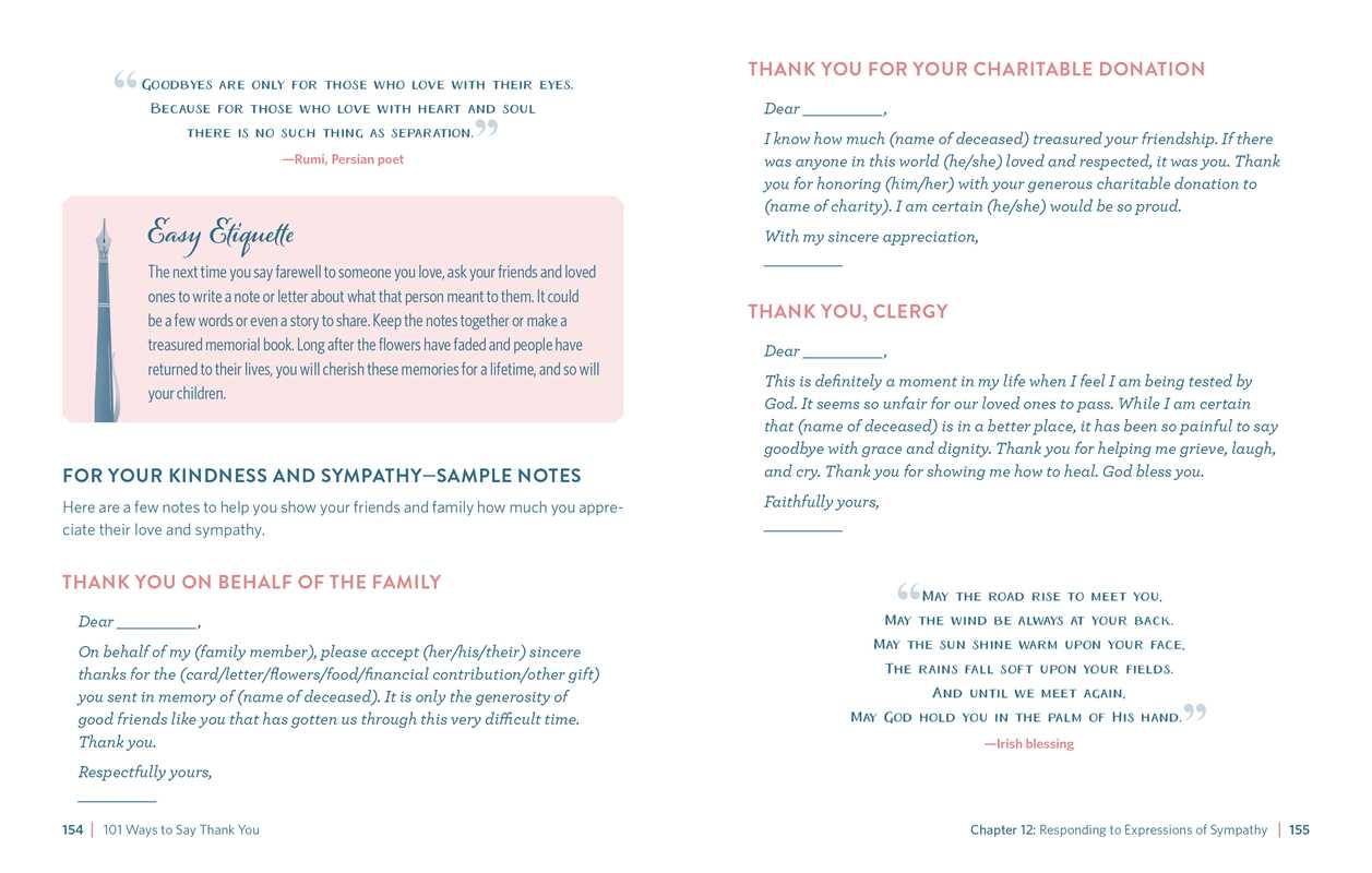 101 WAYS TO SAY THANK YOU BY KELLY BROWNE