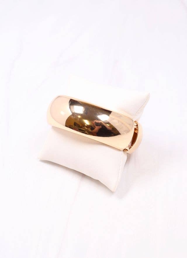 Adelia Metal Cuff Bracelet SHINY GOLD