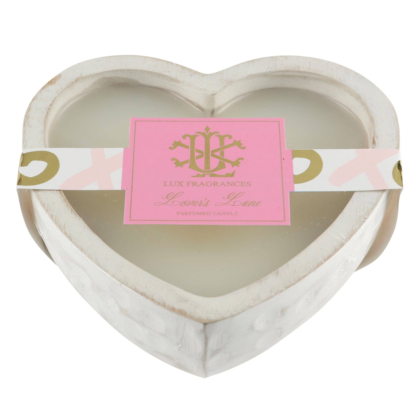 WHITE HEART BOWL-9OZ LOVER'S LANE
