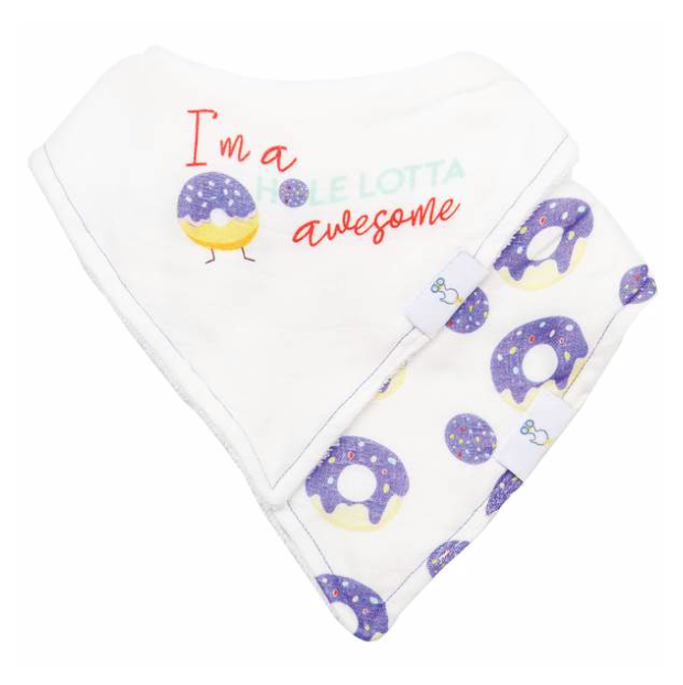 GOOSEWADDLE 2 PK MUSLIN & TERRY CLOTH BIB SET