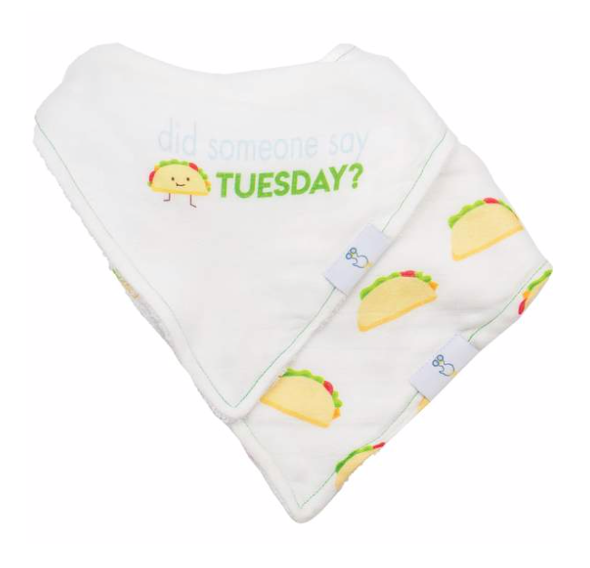 GOOSEWADDLE 2 PK MUSLIN & TERRY CLOTH BIB SET