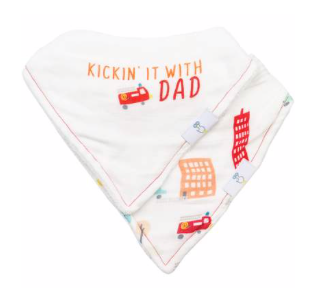 GOOSEWADDLE 2 PK MUSLIN & TERRY CLOTH BIB SET
