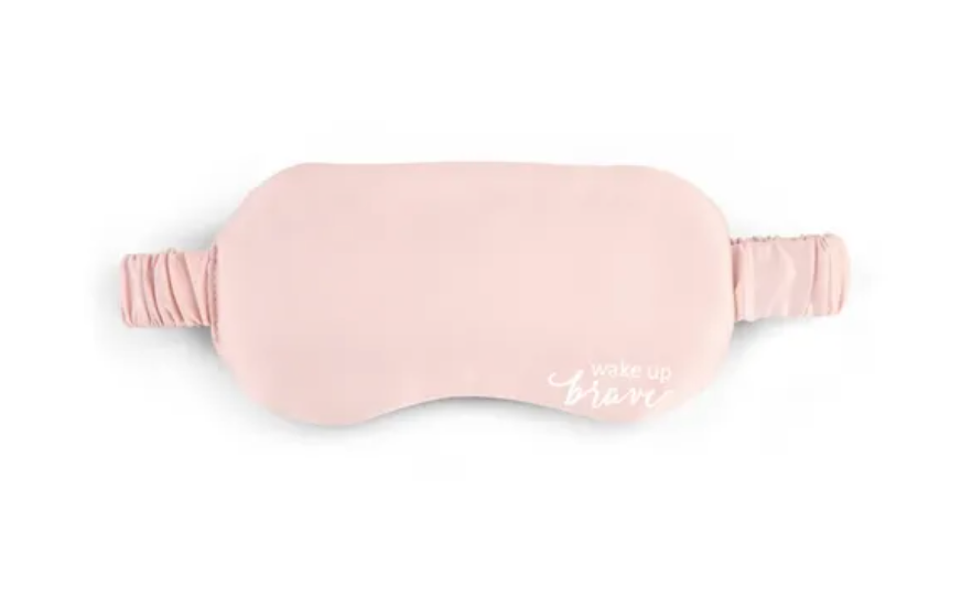 BLUSH SATIN EYE MASK WAKE UP BRAVE