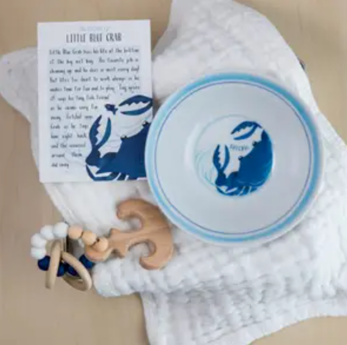 CRAB BOWL & TEETHER SET