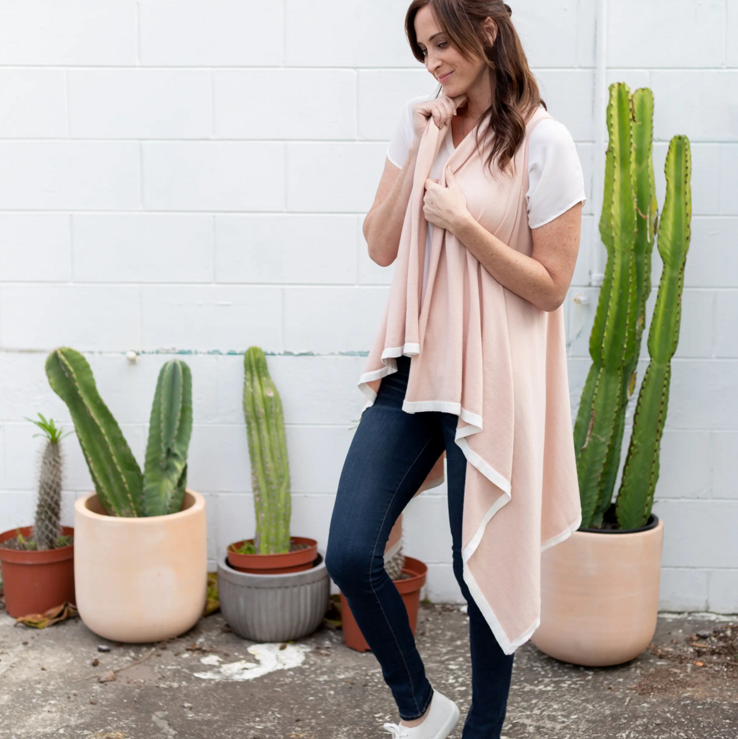ORGANIC COTTON BERKELEY CAPE BLUSH