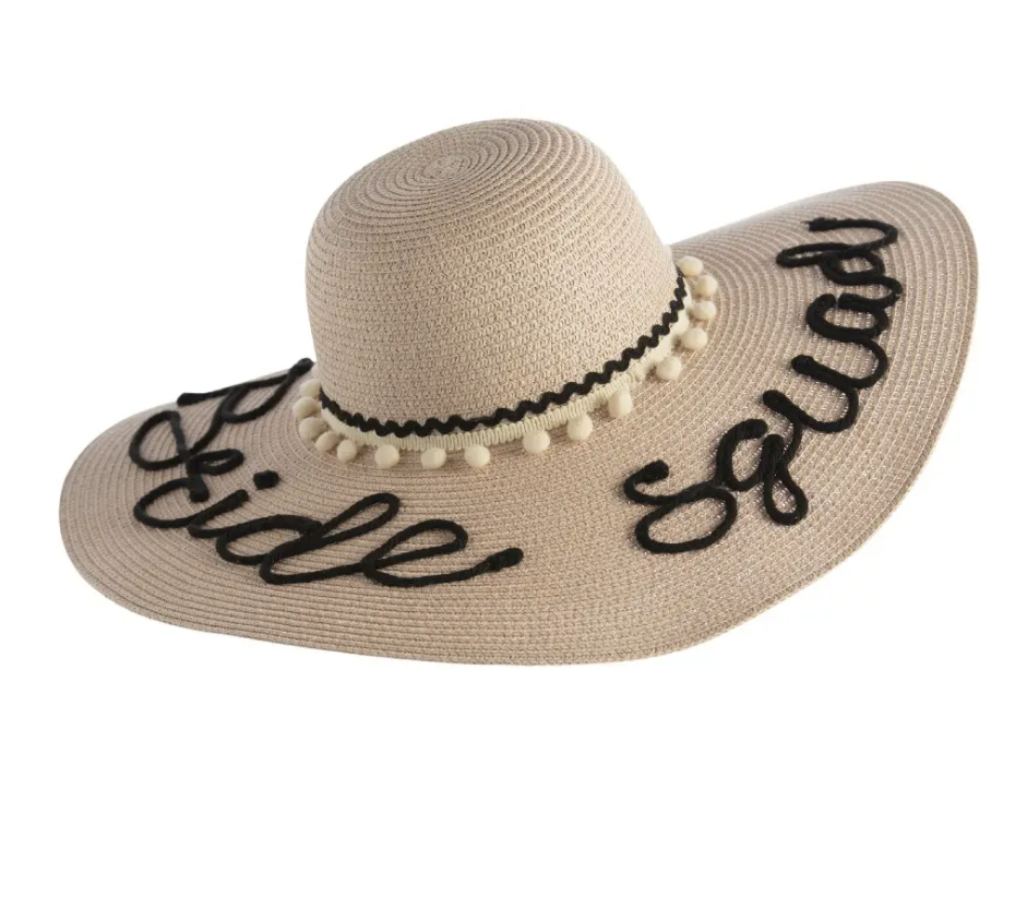 BRIDE SQUAD SUN HAT BLUSH