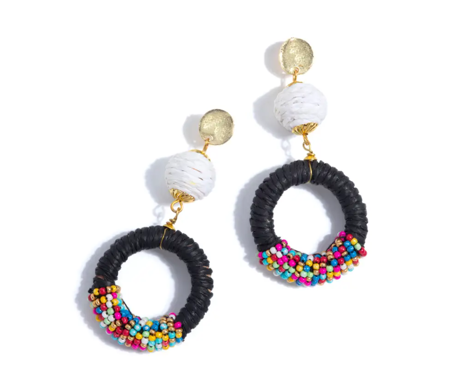 VERONIQUE EARRINGS BLACK