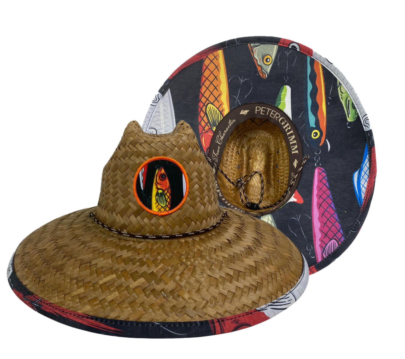 PETER GRIMM LURES STRAW HAT NATURAL – River Birch Gifts