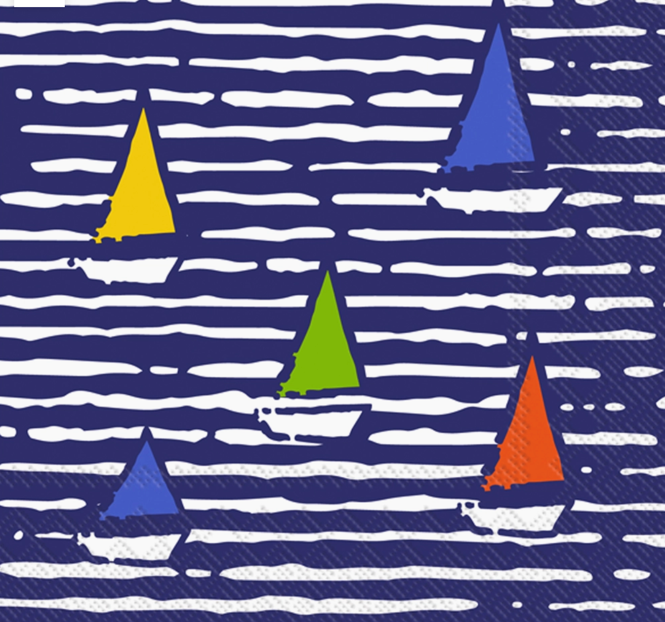 PAPER COCKTAIL NAPKIN WATERLINE BOATS