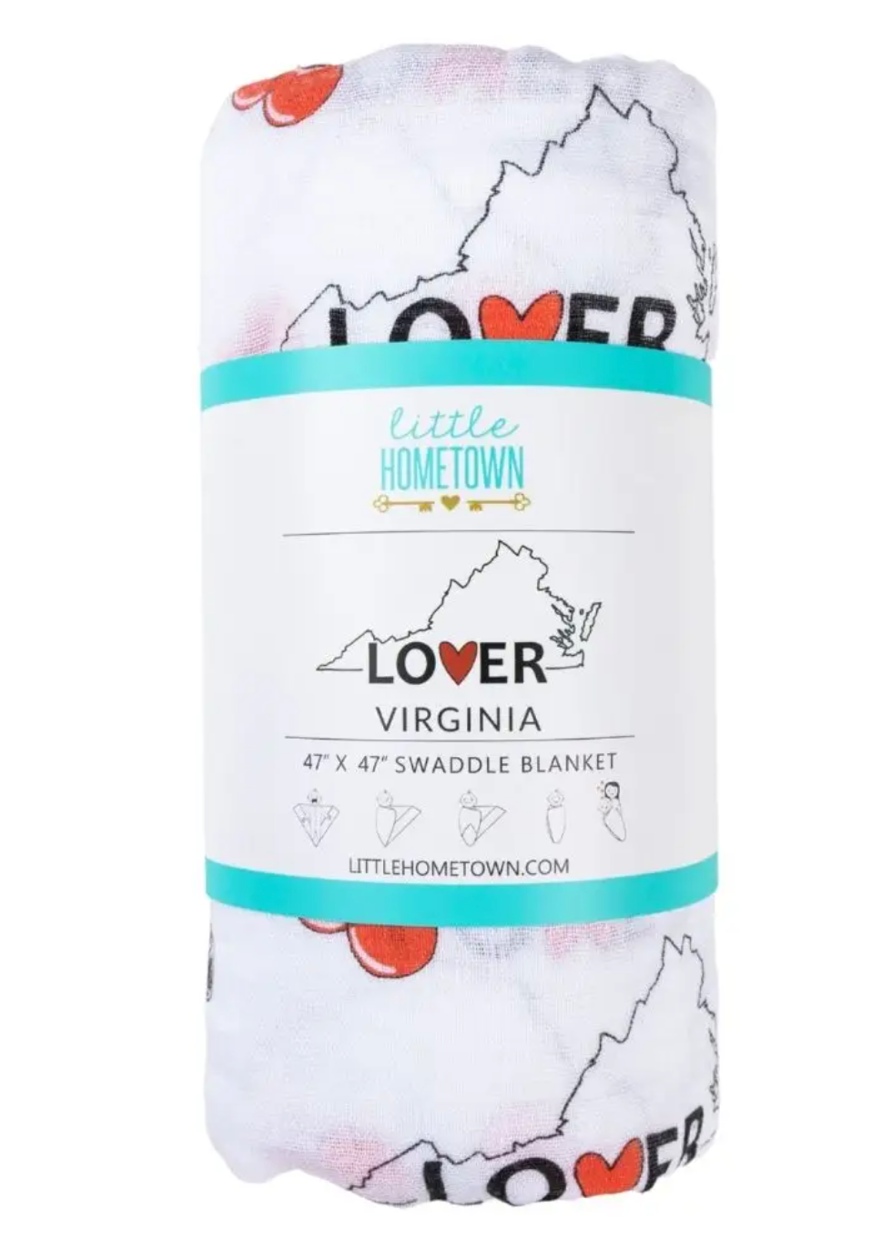 VIRGINIA BABY SWADDLE BLANKET