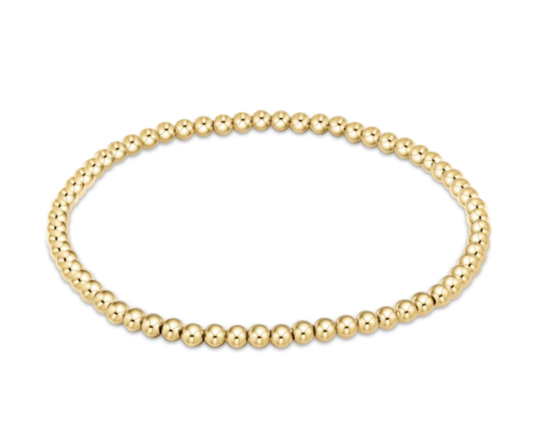 ENEWTON CLASSIC GOLD 3 MM BEAD BRACELET
