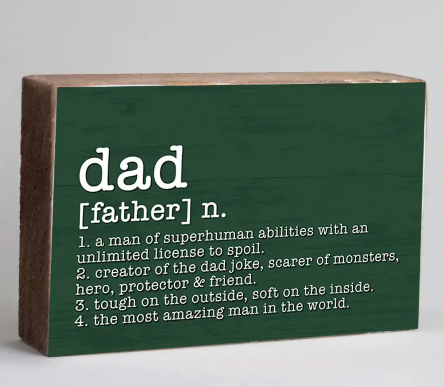 DAD DEFINITION DECORATIVE WOODEN BLOCK