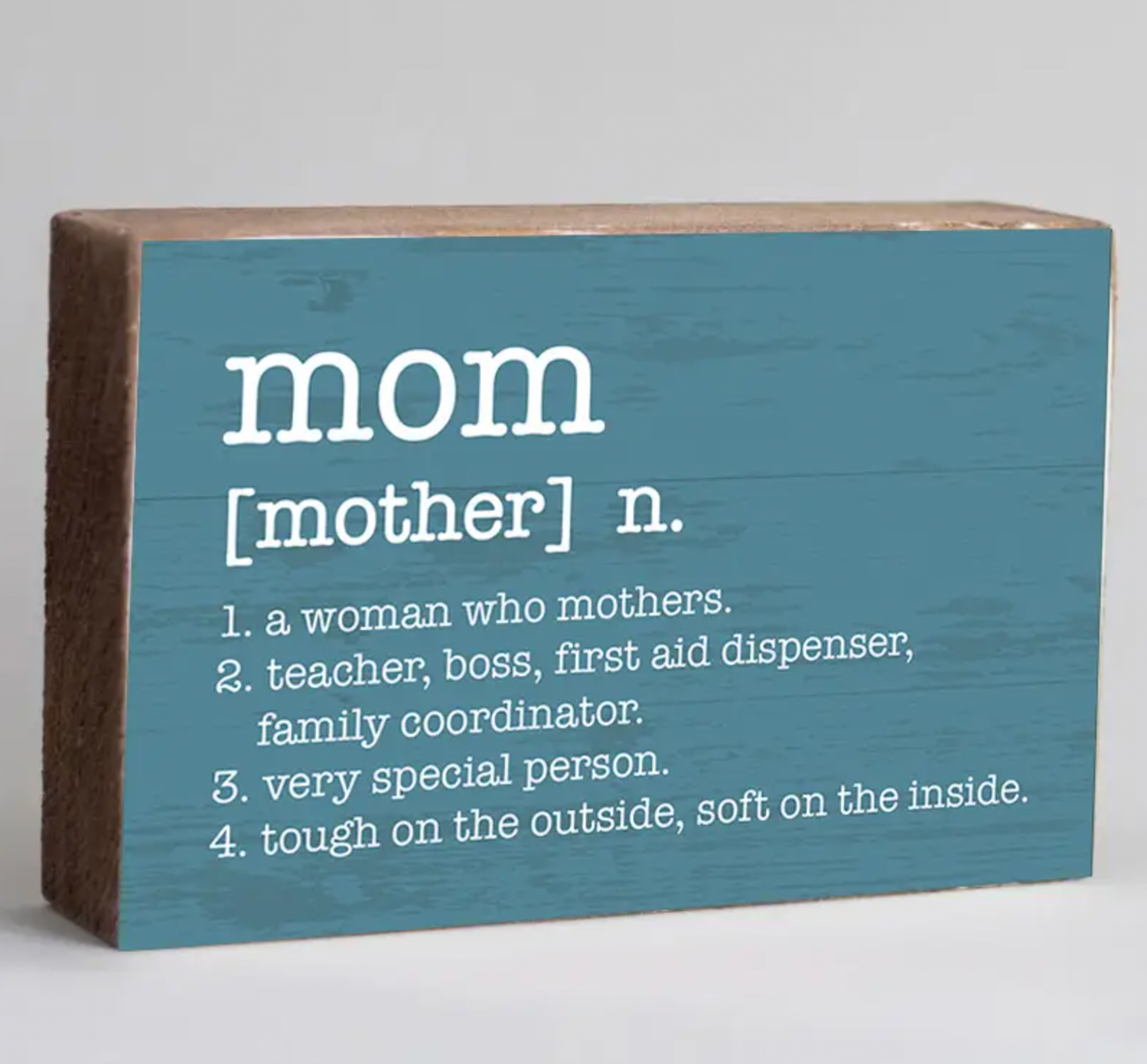 MOM DEFINITION DECORATIVE WOODEN BLOCK