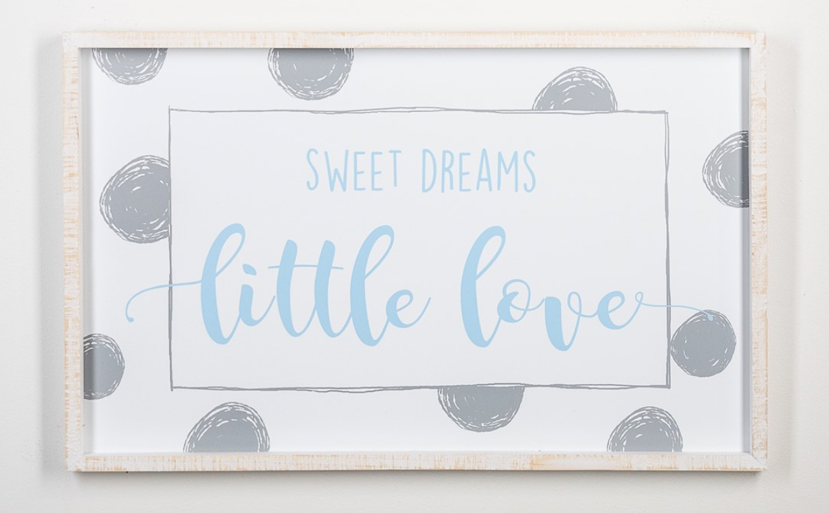 SWEET DREAMS WALL DECOR BLUE