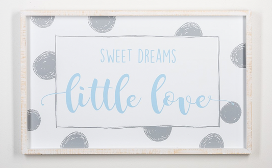 SWEET DREAMS WALL DECOR BLUE