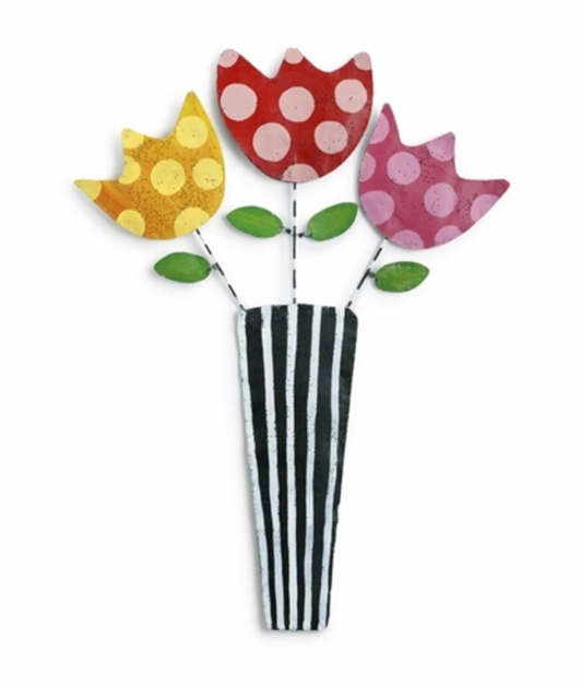 FLOWERS IN VASE DOOR HANGER