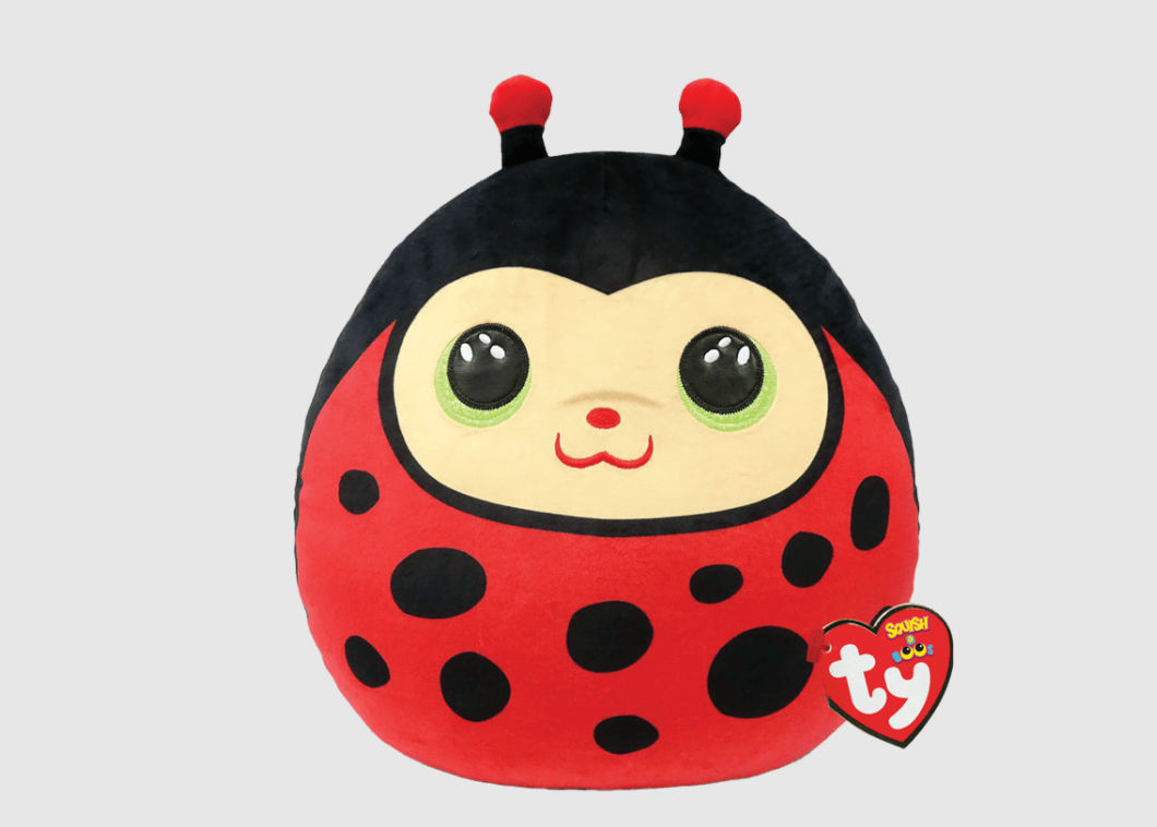 TY SQUISH IZZY LADYBUG 14"
