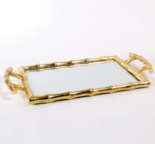 GOLD BAMBOO VANITY TRAY