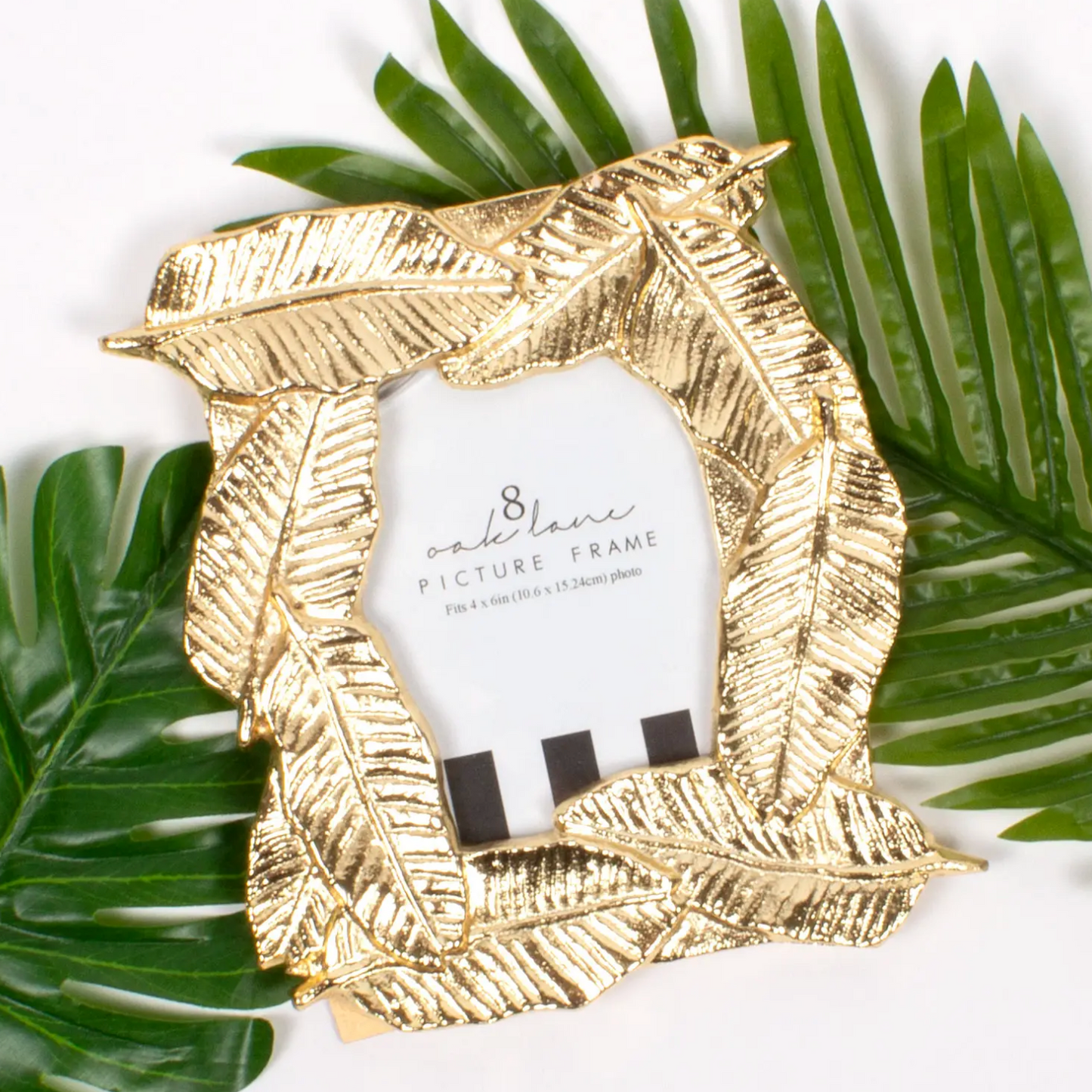 GOLD BANANA LEAF 4 X 6 PICTURE FRAME