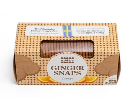 ORANGE GINGERSNAPS IN A BOX