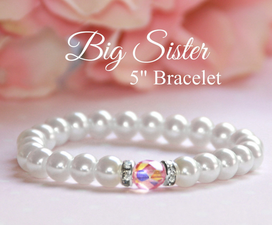 5" BIG SIS WITH PINK BRACELET